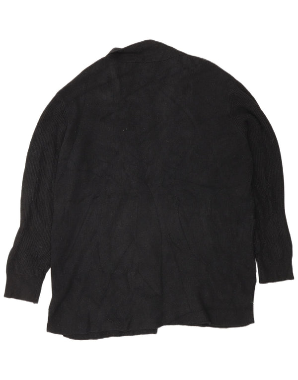 Marks & Spencer Damen Übergroßer offener Cardigan-Pullover UK 18 XL Schwarz