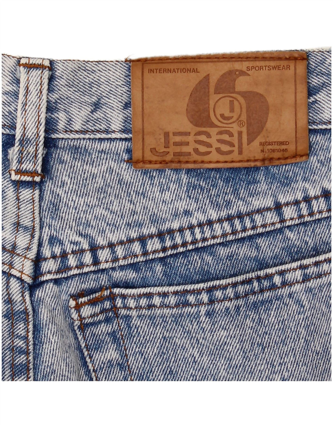 JESSI Damen Tapered Jeans W26 L29 Blau