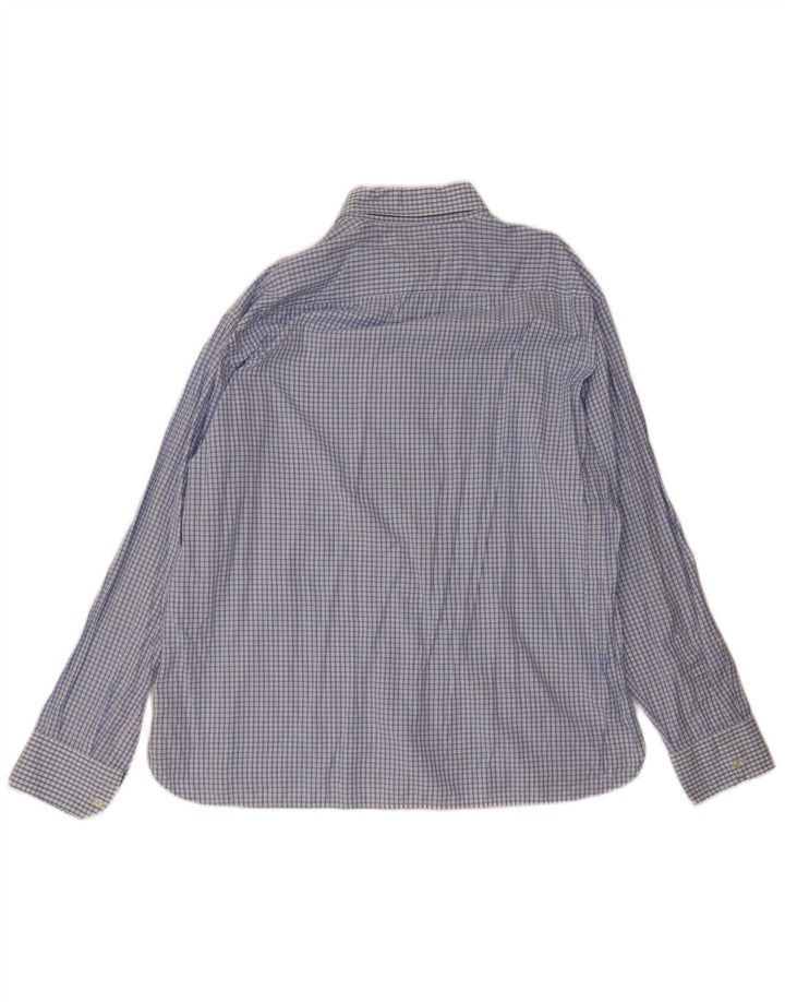 Tommy Hilfiger Herrenhemd 2XL blau kariert Baumwolle