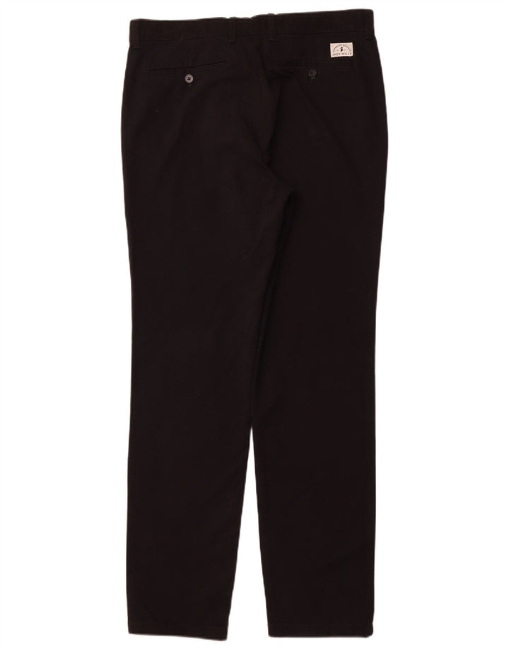 Jack Wills Slim Chino-Hose für Herren, W34, L32, schwarze Baumwolle
