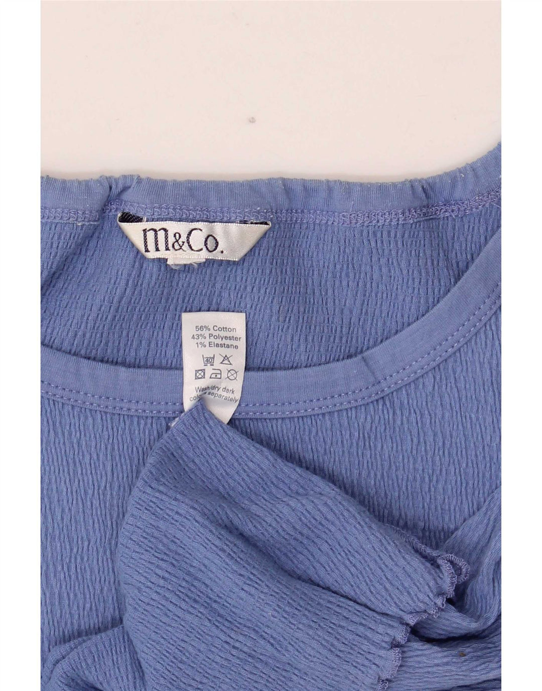 M&Co Damen Cami Top UK 20 2XL Blaue Baumwolle
