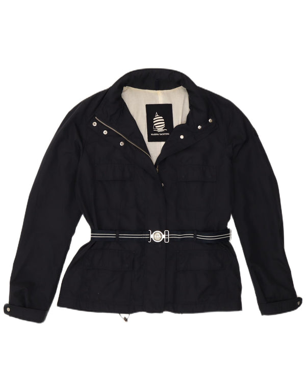 Marina Yachting Damen-Utility-Jacke mit Kapuze IT 46 Large Marineblau