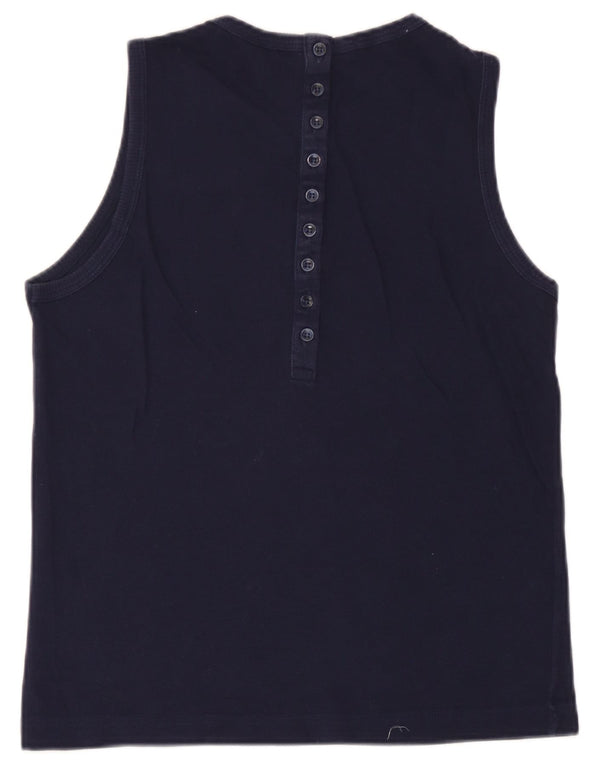 Lacoste Damen-Trägershirt, Größe 38, mittelmarineblaue Baumwolle