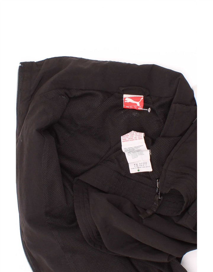Puma Jungen Grafik-Trainingsanzug-Top-Jacke, 9–10 Jahre, Schwarz, Farbblock