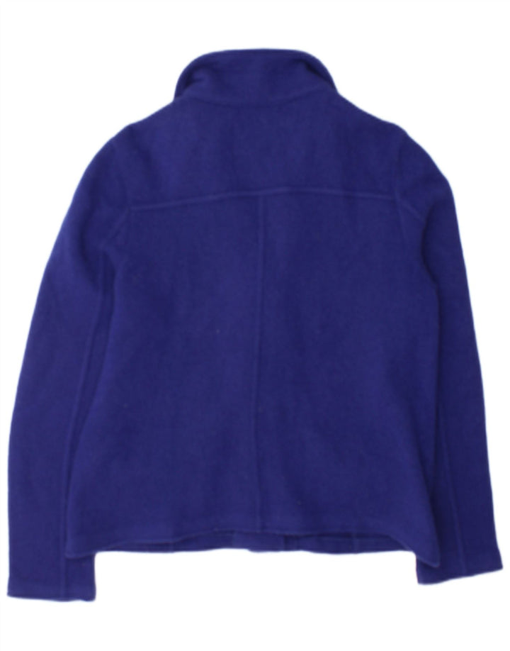 Laura Ashley Damen-Blazer mit 4 Knöpfen, UK 14, mittelblaue Wolle