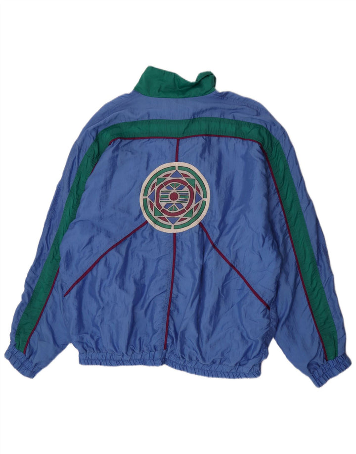 HEAD Herren-Trainingsanzugoberteil mit Grafik, 2XL, Blau, Farbblock-Retro