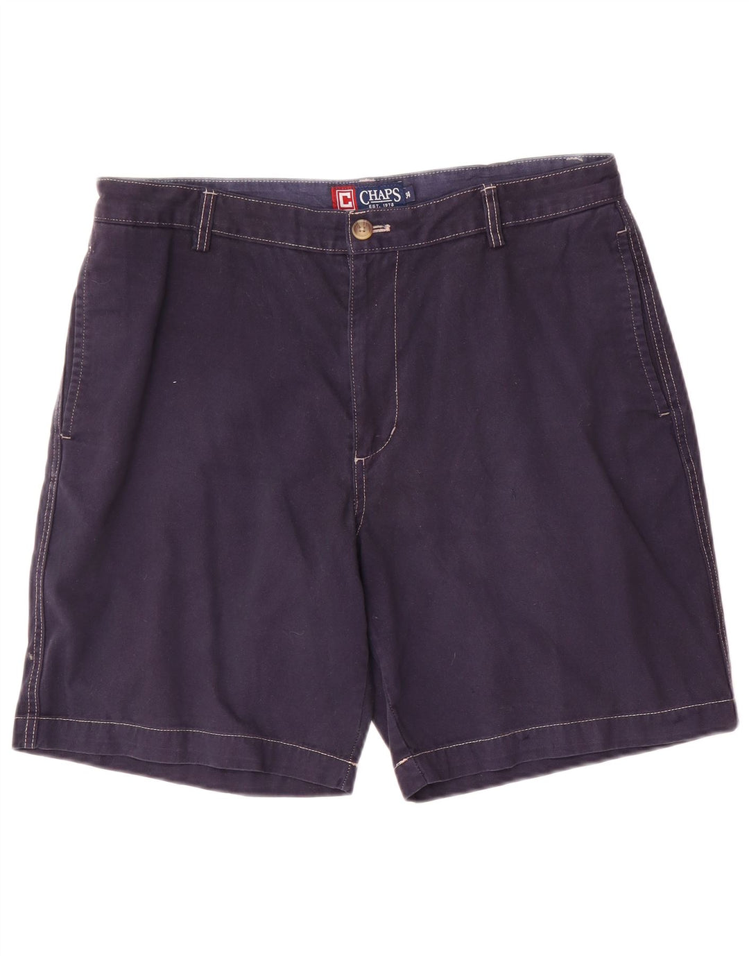 Chaps Herren-Chinoshorts, Größe L, W34, Marineblau, Baumwolle