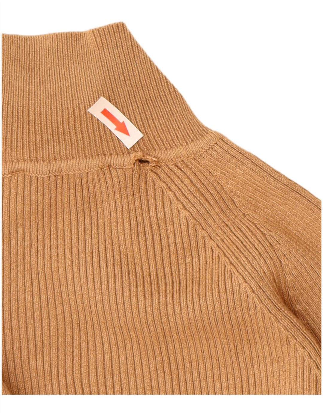 Zara Damen-Pullover mit Rollkragen, UK 12, mittelbeige Viskose