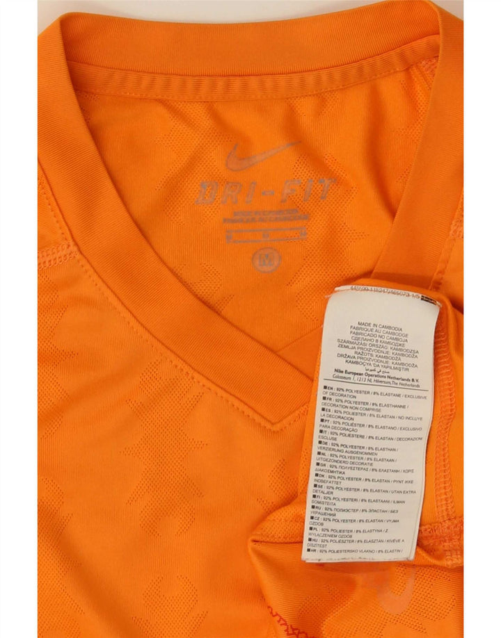 Nike Herren T-Shirt Top Mittelorange Paisley Polyester
