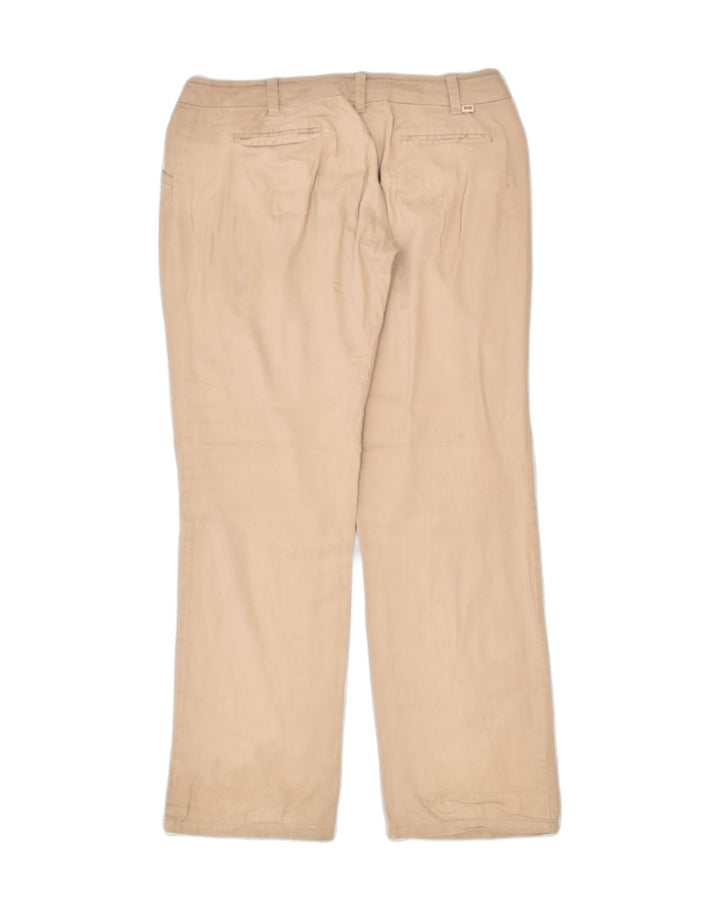 CARRERA Womens Straight Casual Trousers W30 L33 Brown Cotton Classic | Vintage | Thrift | Second-Hand | Used Clothing | Messina Hembry 
