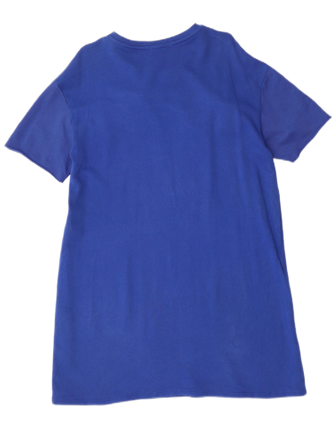 ZARA Womens Oversized T-Shirt Dress UK 10 Small Blue Polyester