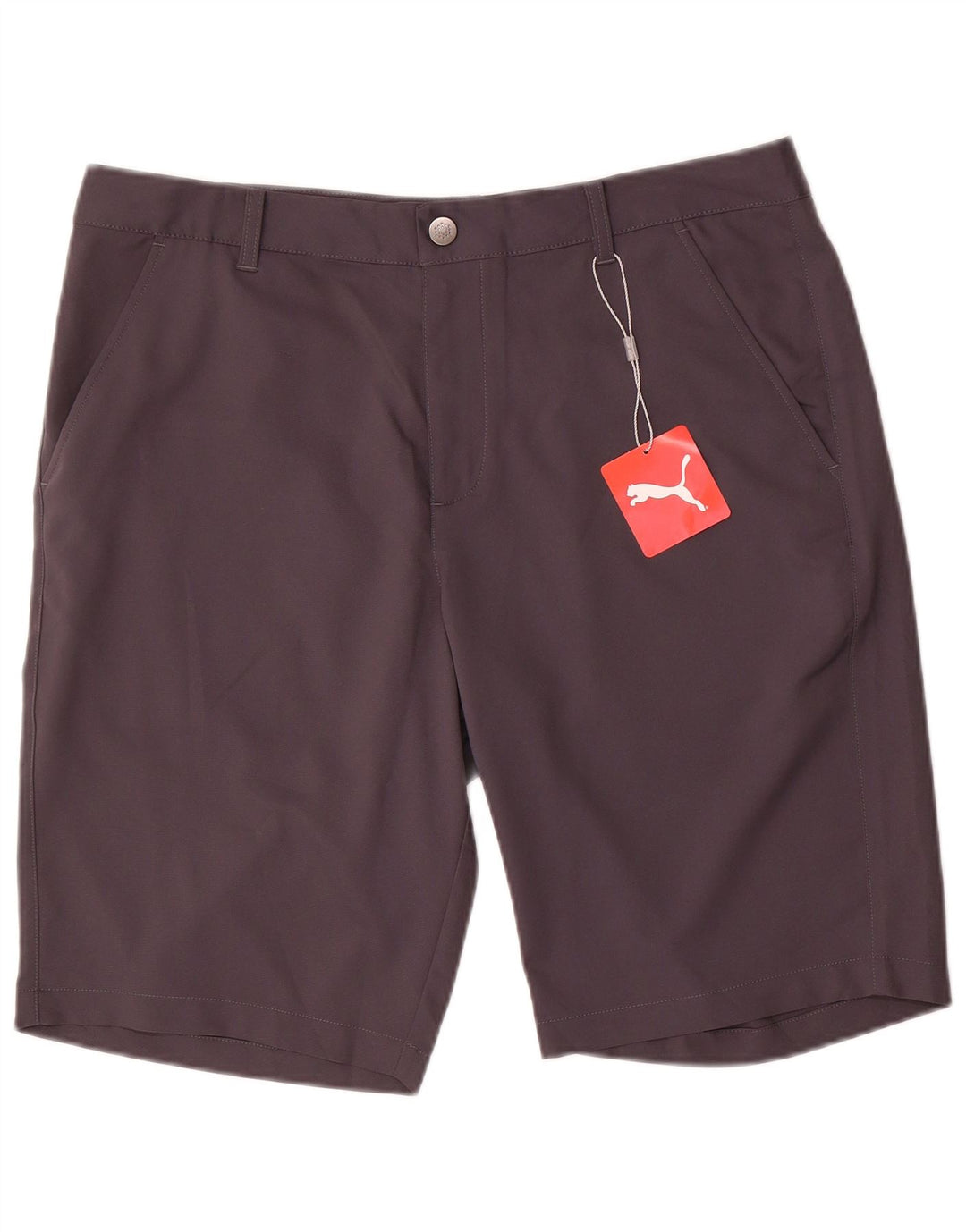 Puma Herren Chino Shorts W34 Large Grau Polyester