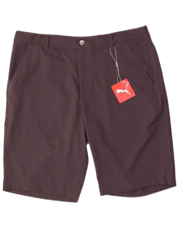 Puma Herren Chino Shorts W34 Large Grau Polyester