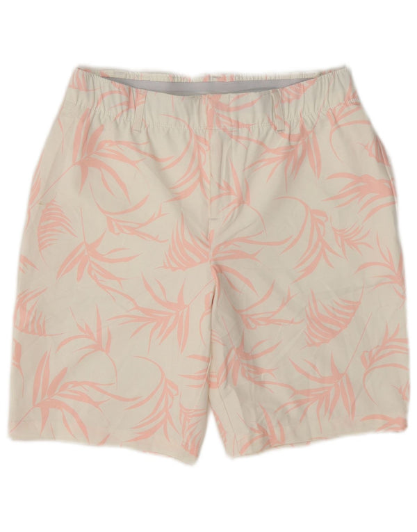 Under Armour Damen Chinoshorts US 6 Medium W30 Weiß geblümt