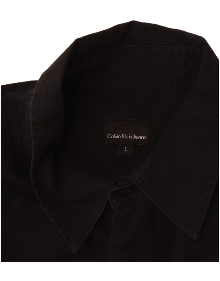 CALVIN KLEIN Herrenhemd Large Schwarz