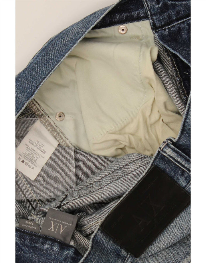 Armani Exchange Herren Loose Jeans W32 L32 Blaue Baumwolle
