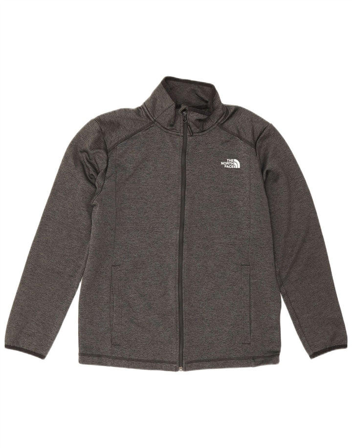 The North Face Herren-Trainingsanzug-Oberjacke aus mittelgrau meliertem Polyester