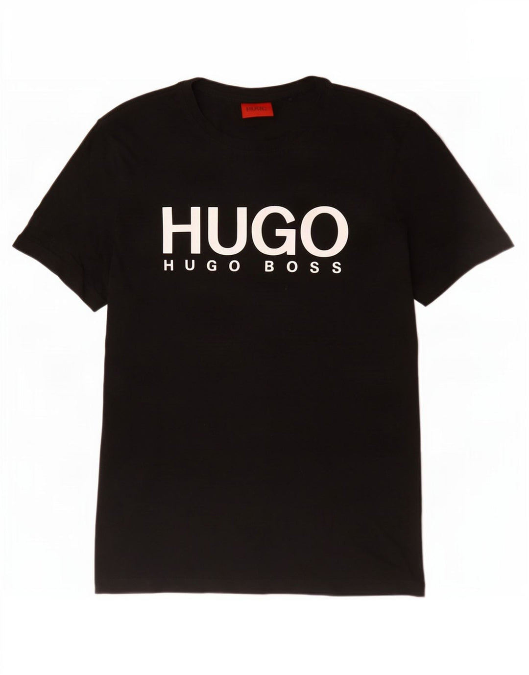 Hugo Boss Herren-T-Shirt mit Grafik, mittelschwarze Baumwolle