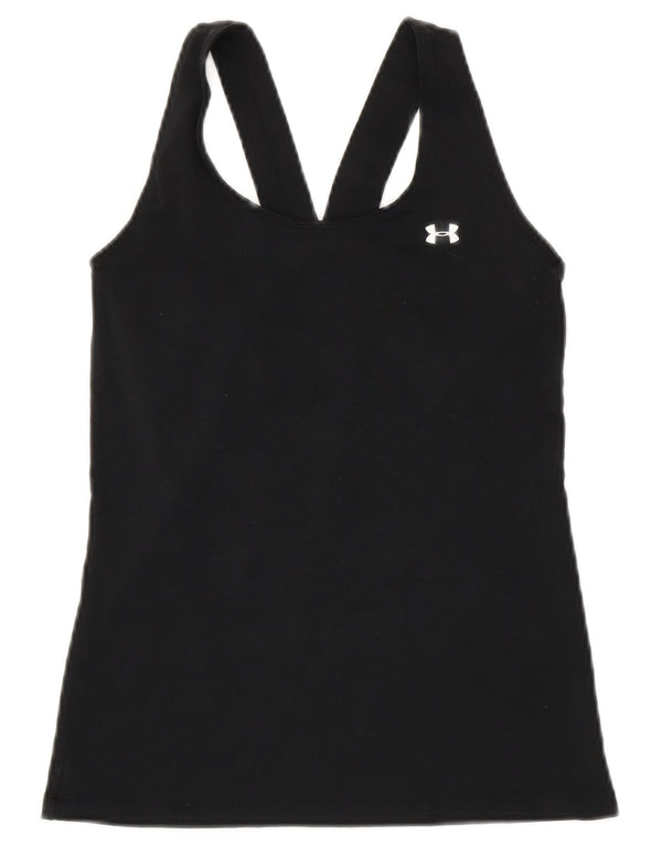 Under Armour Damen Heat Gear Weste Top UK 8 Small Schwarz Polyester