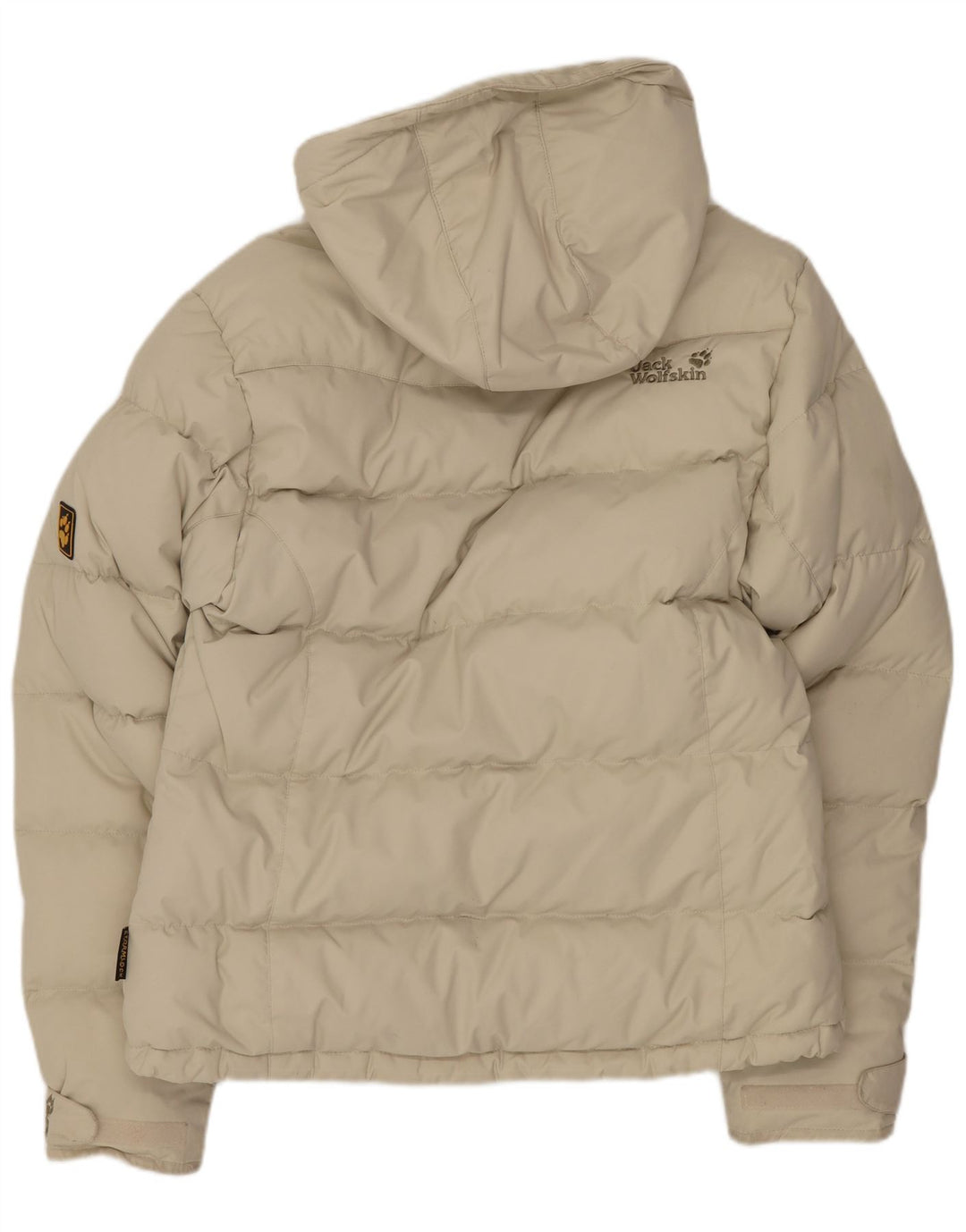 Jack Wolfskin Damen Wattierte Jacke mit Kapuze UK 10 Small Beige Polyamid