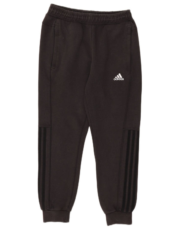 ADIDAS Damen Trainingshose Jogger UK 10 Small Schwarz Baumwolle