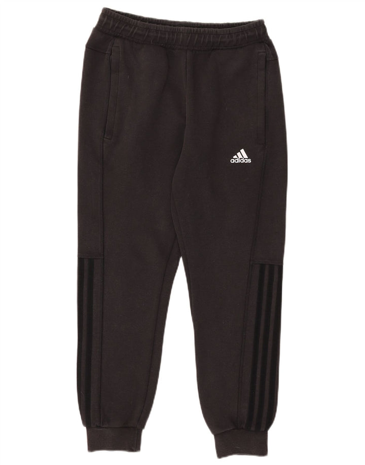 ADIDAS Damen Trainingshose Jogger UK 10 Small Schwarz Baumwolle
