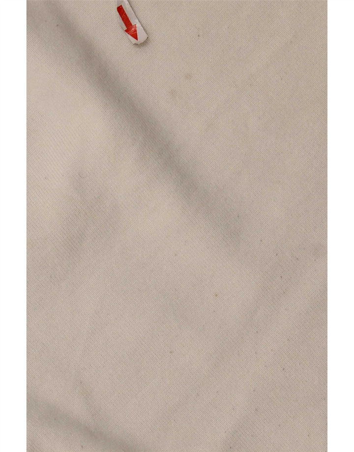 Zara Damen Übergroßes Top Langarm UK 10 Small Weiße Viskose