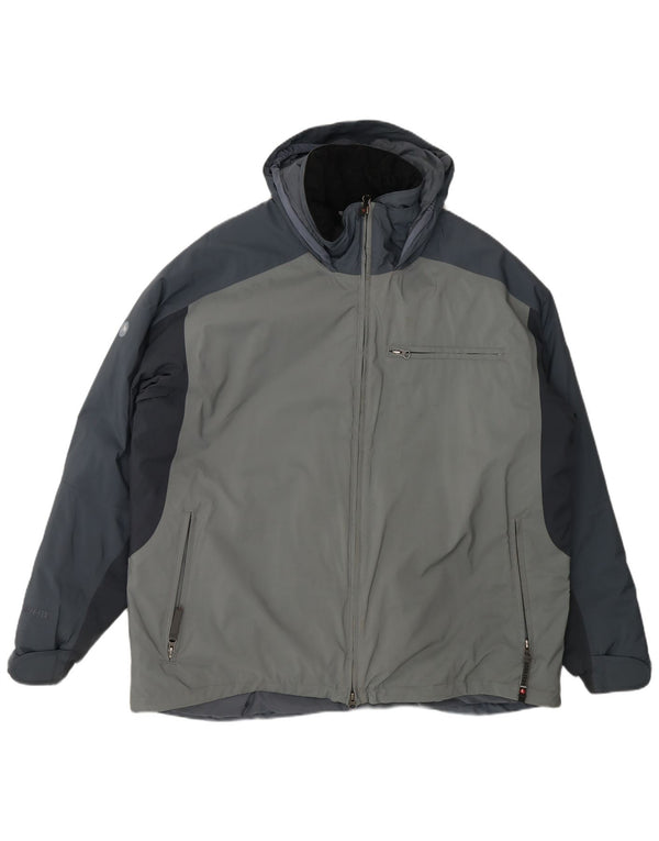 Marmot Herren-Windbreakerjacke mit Kapuze, UK 42, XL, Grau, Farbblock, Sport