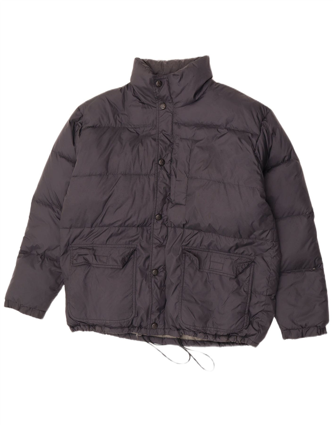 SALEWA Wattierte Herrenjacke mit Kapuze, UK 40, Größe L, Marineblau, Polyamid