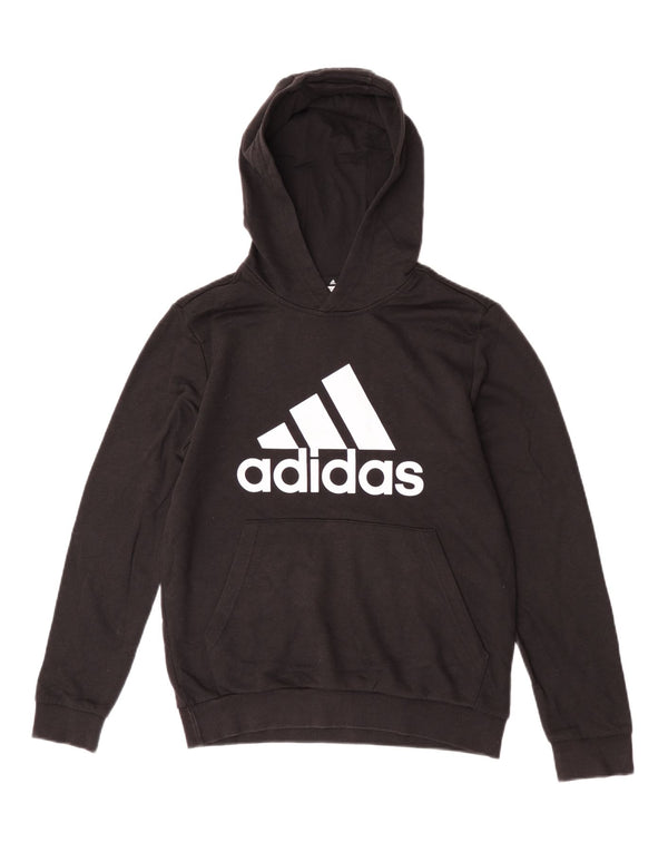 Adidas Jungen Graphic Hoodie Pullover 13–14 Jahre, schwarze Baumwolle
