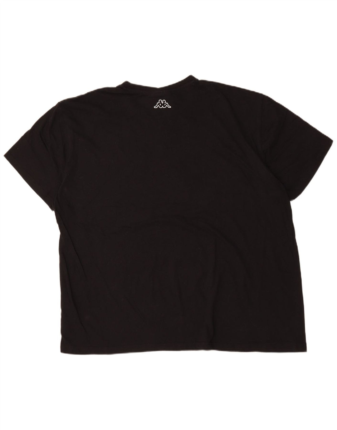 Kappa Herren Grafik T-Shirt Top 4XL Schwarz Baumwolle