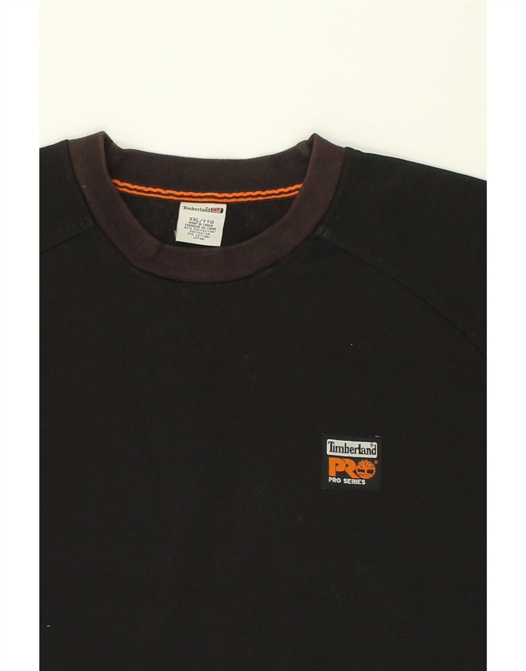 TIMBERLAND Herren-Sweatshirt mit Grafik, groß, 2XL, schwarze Baumwolle