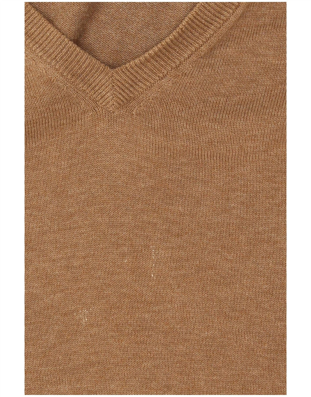 Gant Herren-Pullover mit V-Ausschnitt, XL, braune Baumwolle