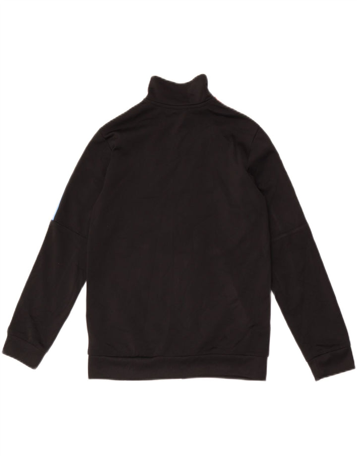 Adidas Jungen-Trainingsanzug-Top-Jacke, 9–10 Jahre, schwarzes Colourblock-Polyester