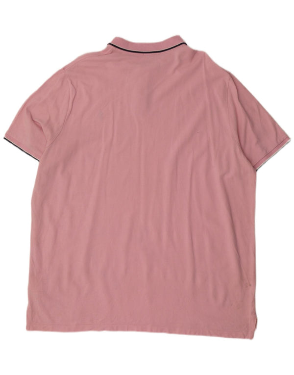 Polo Ralph Lauren Herren-Hemd mit klassischer Passform, 2XL, rosa gestreift, Baumwolle