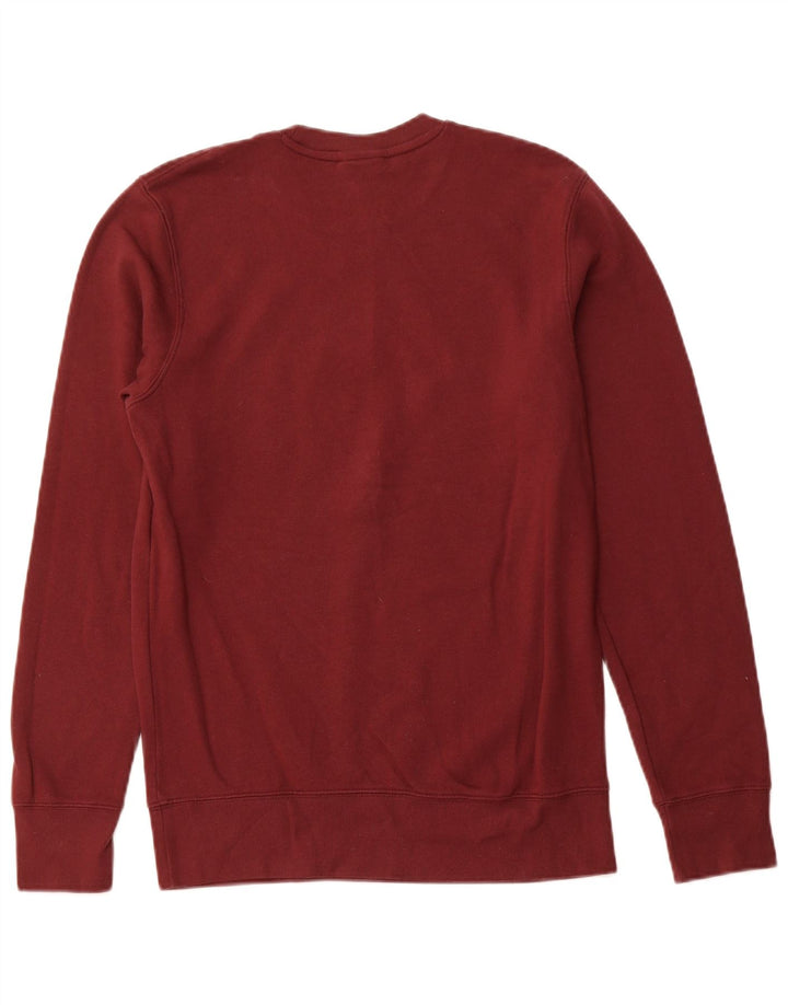NEW BALANCE Herren-Sweatshirt-Pullover, mittlere Burgunder-Baumwolle