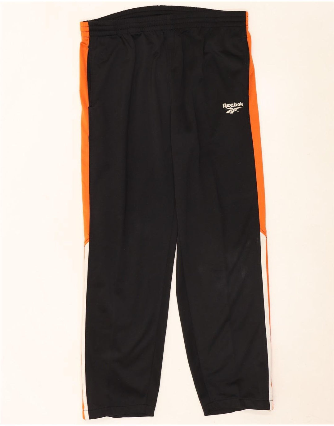 Reebok Herren-Trainingshose, groß, schwarzes Colourblock-Polyester