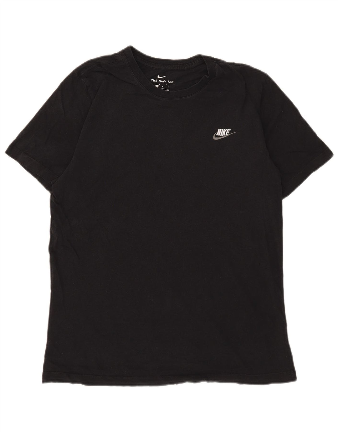 Nike Herren-T-Shirt mit Grafik, mittelgroß, schwarze Baumwolle