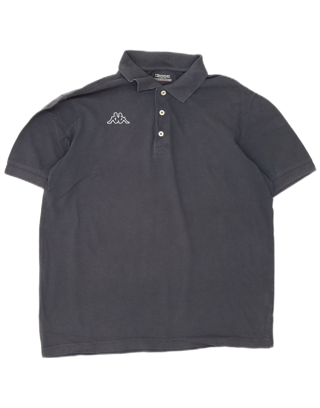 Kappa Herren Poloshirt XL Grau Baumwolle
