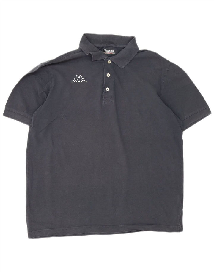 Kappa Herren Poloshirt XL Grau Baumwolle