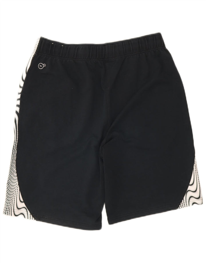 Puma Herren-Sportshorts, groß, schwarz, geometrisch