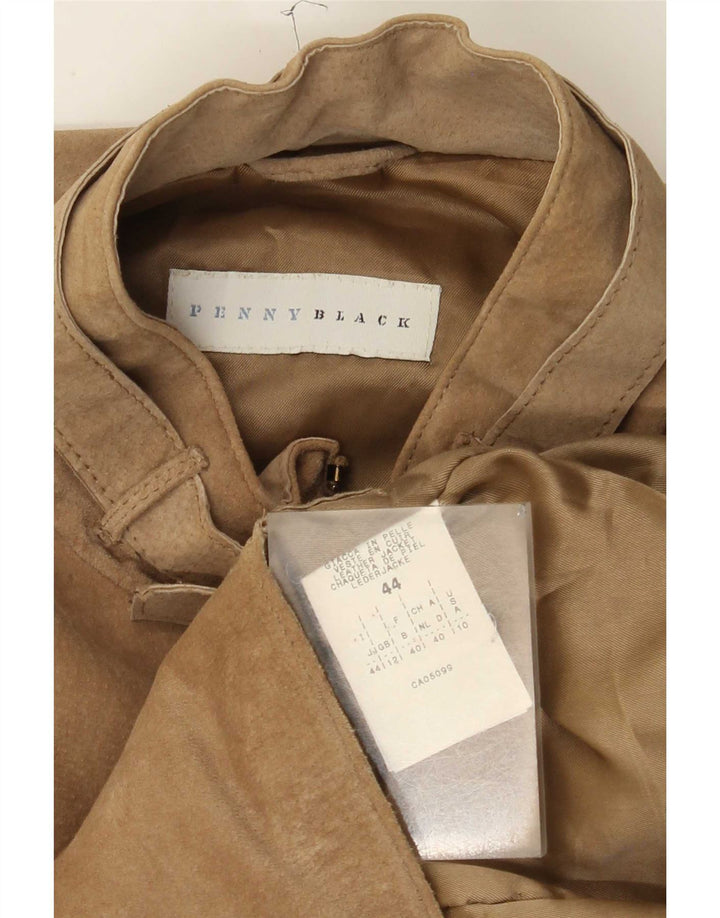 Penny Black Damen Wildlederjacke UK 12 Medium Beige Leder
