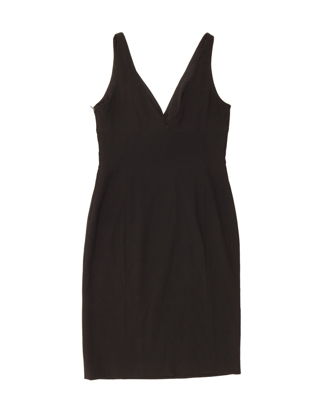 VINTAGE Womens Sleeveless Sheath Dress IT 44 Medium Black Wool Vintage Vintage and Second-Hand Vintage from Messina Hembry 