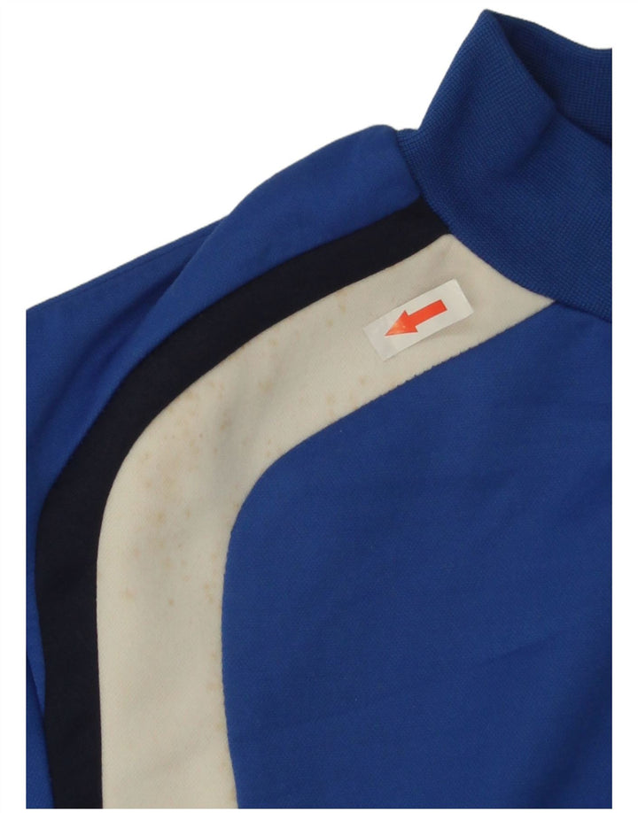 Diadora Herren-Sweatshirt-Pullover, kleines blaues Farbblock-Polyester