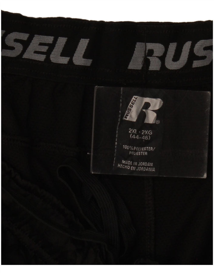 RUSSELL ATHLETIC Herren Sportshorts 2XL Schwarz Colourblock Polyester