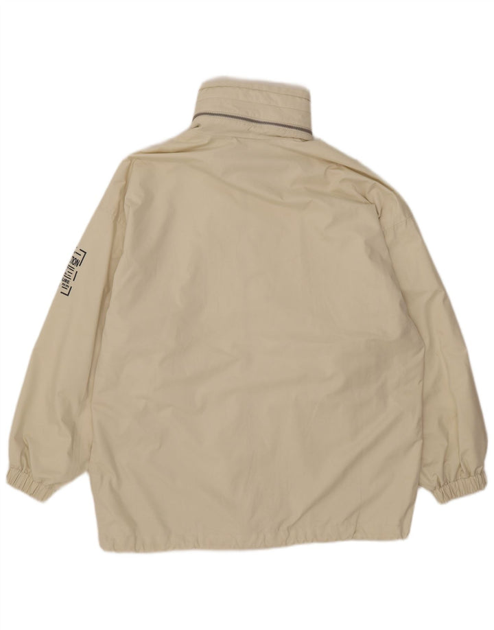 Elho Herren-Regenjacke mit Kapuze, lockere Passform, UK 36, Größe S, Weiß, Polyester