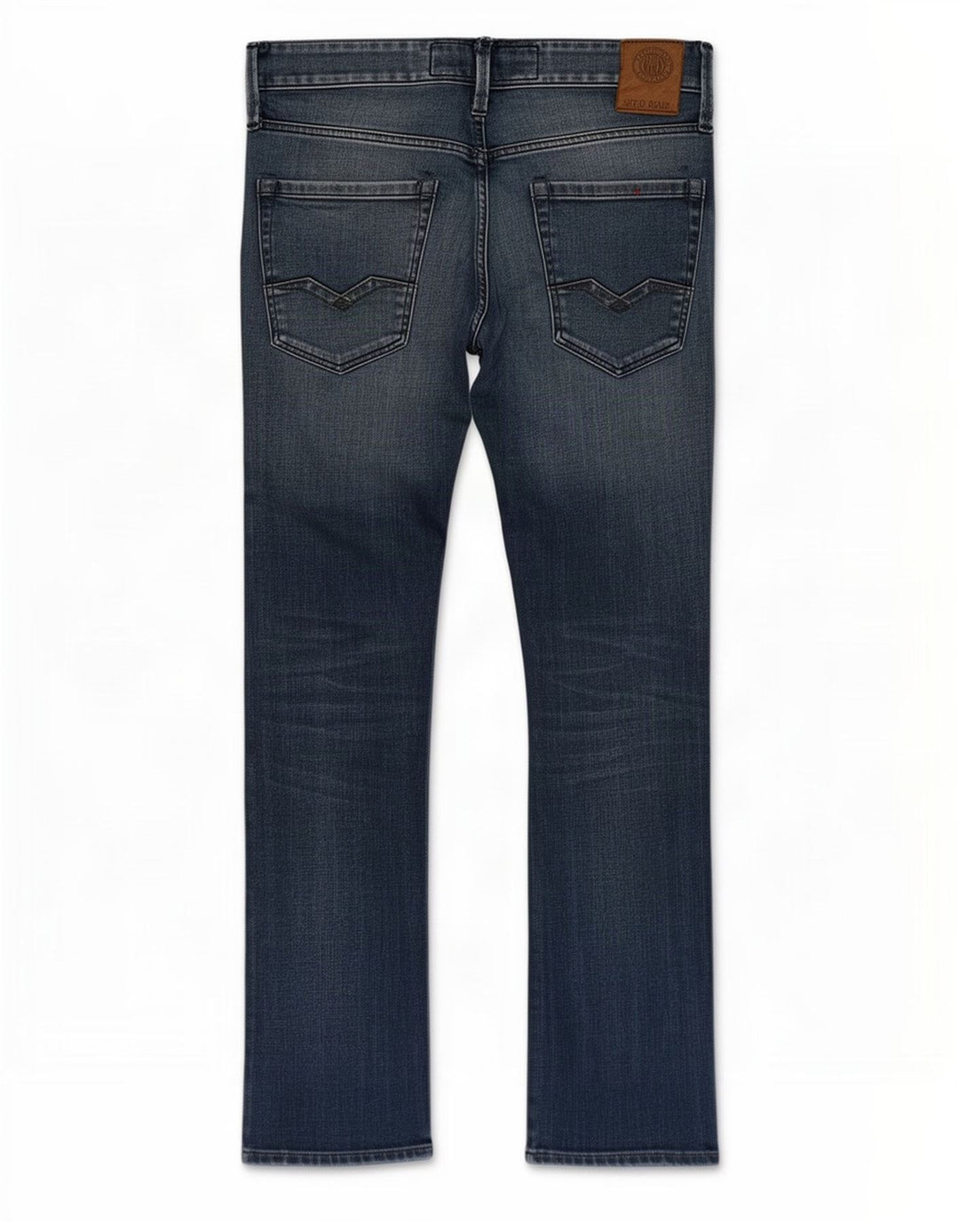 Replay Herren Waitom Straight Jeans W31 L30 Blaue Baumwolle