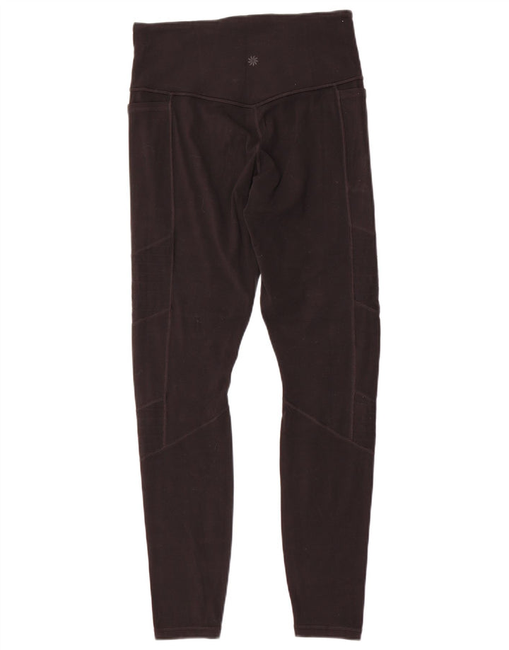 ATHLETA Damen Leggings UK 10 Small Schwarz Nylon