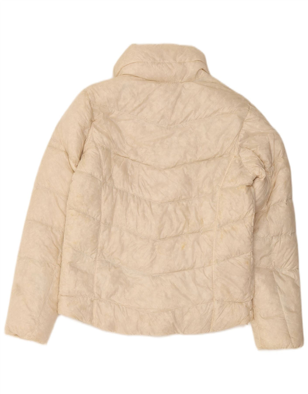 Columbia Womens Titanium Übergroße gepolsterte Jacke UK 6 XS Beige Nylon