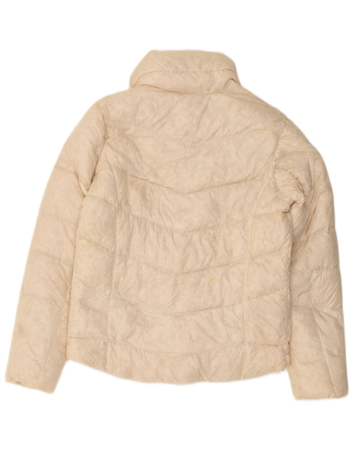 Columbia Womens Titanium Übergroße gepolsterte Jacke UK 6 XS Beige Nylon